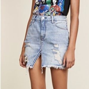 Free people jean skirt